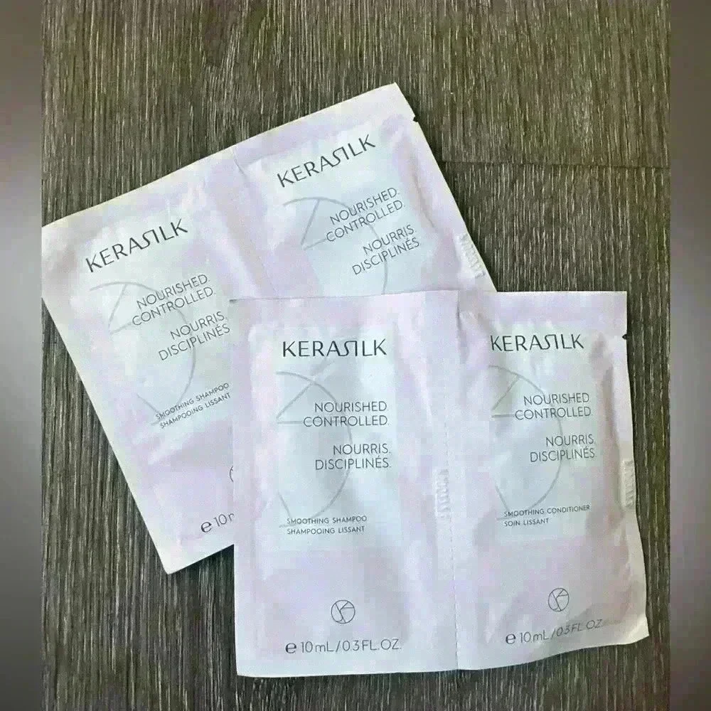 Kerasilk 4PC Vegan Nourished & Smooth shampoo and conditioner.